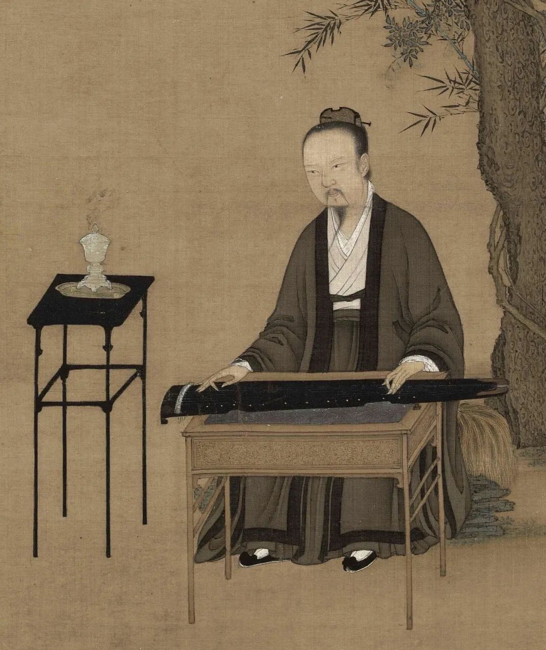 北宋 赵佶(传) 听琴图(局部)