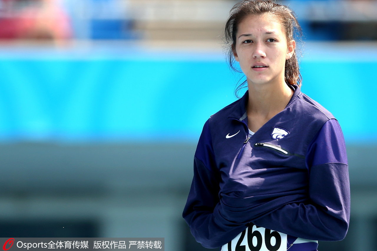 郑妮娜力参加天津全运会。