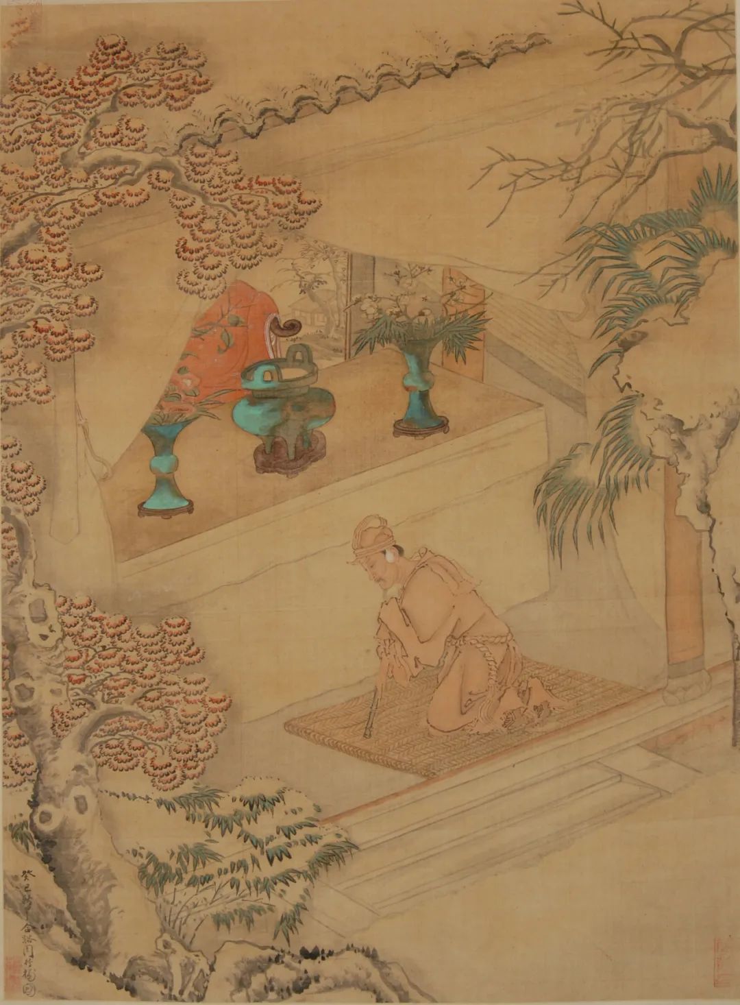 肖像图 谢彬 绢本设色  65cm&times;48.5cm 明 南京博物院藏