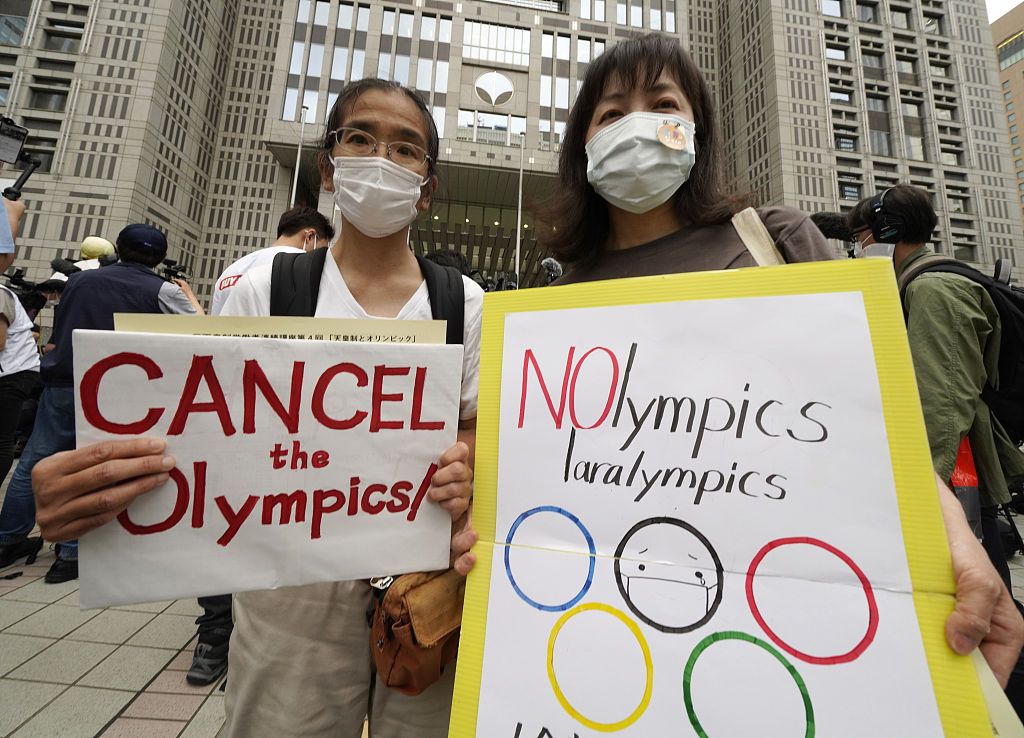 開幕倒計時一個月 東京爆發反奧運示威遊行