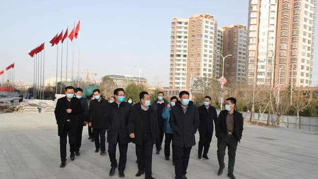 朱福俊一行到陕西秦晋国际大酒店视察调研