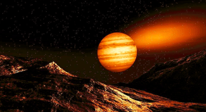 木星撞太阳图片