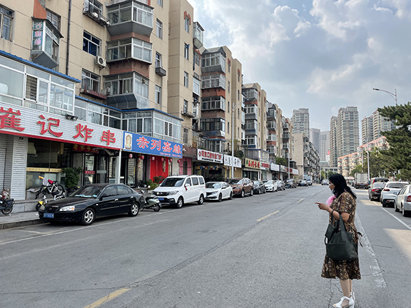 姜志东作案后沿途走过的街市 。