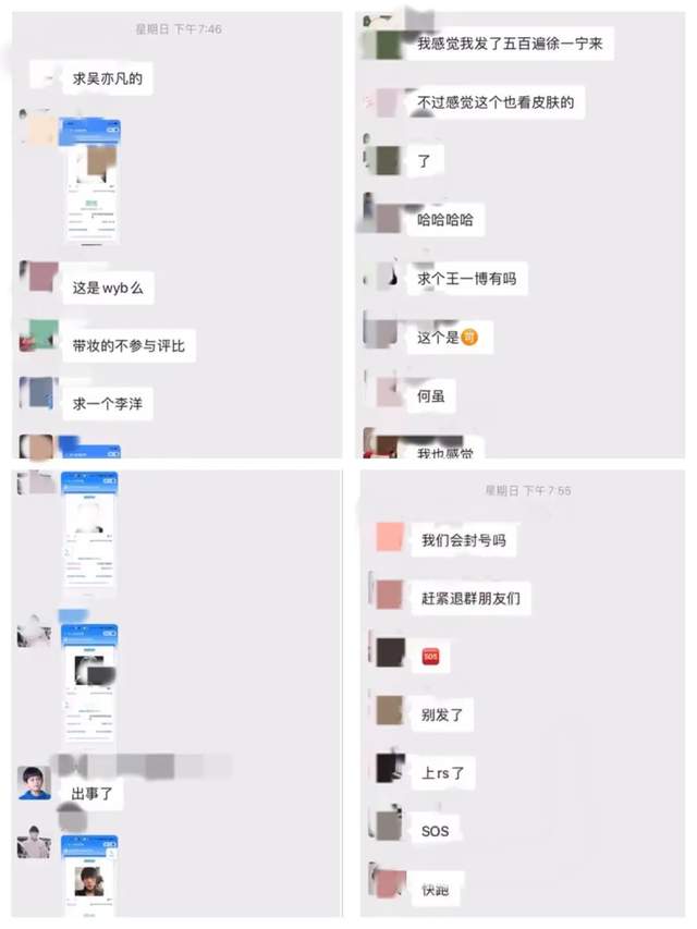 代拍群聊天截图 来源/受访者提供