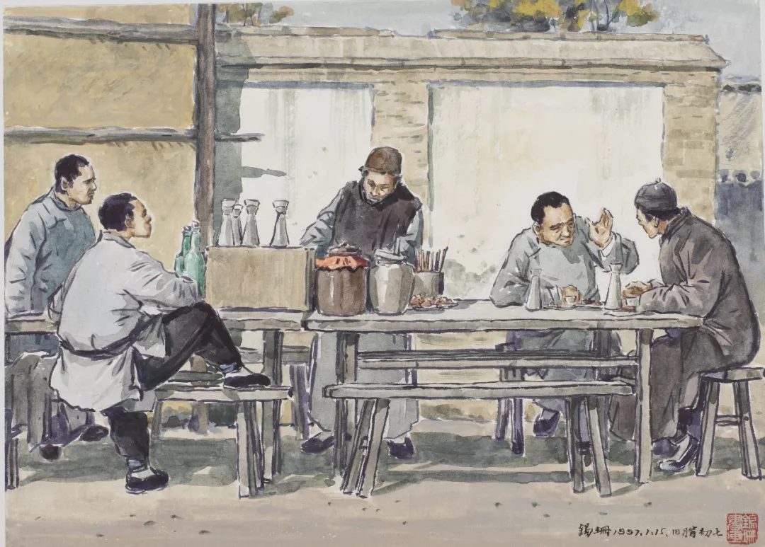 著名学者舒乙曾评价这些画作:"细腻而不呆板,写实而不匠气.