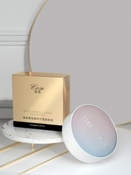 蔻赛全新升级养肤气垫还原无瑕清透出厂肌