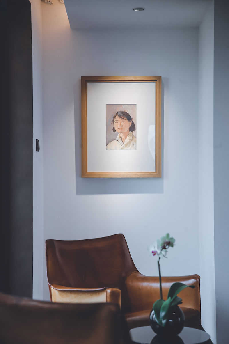 刘自鸣《自画像》,展出现场