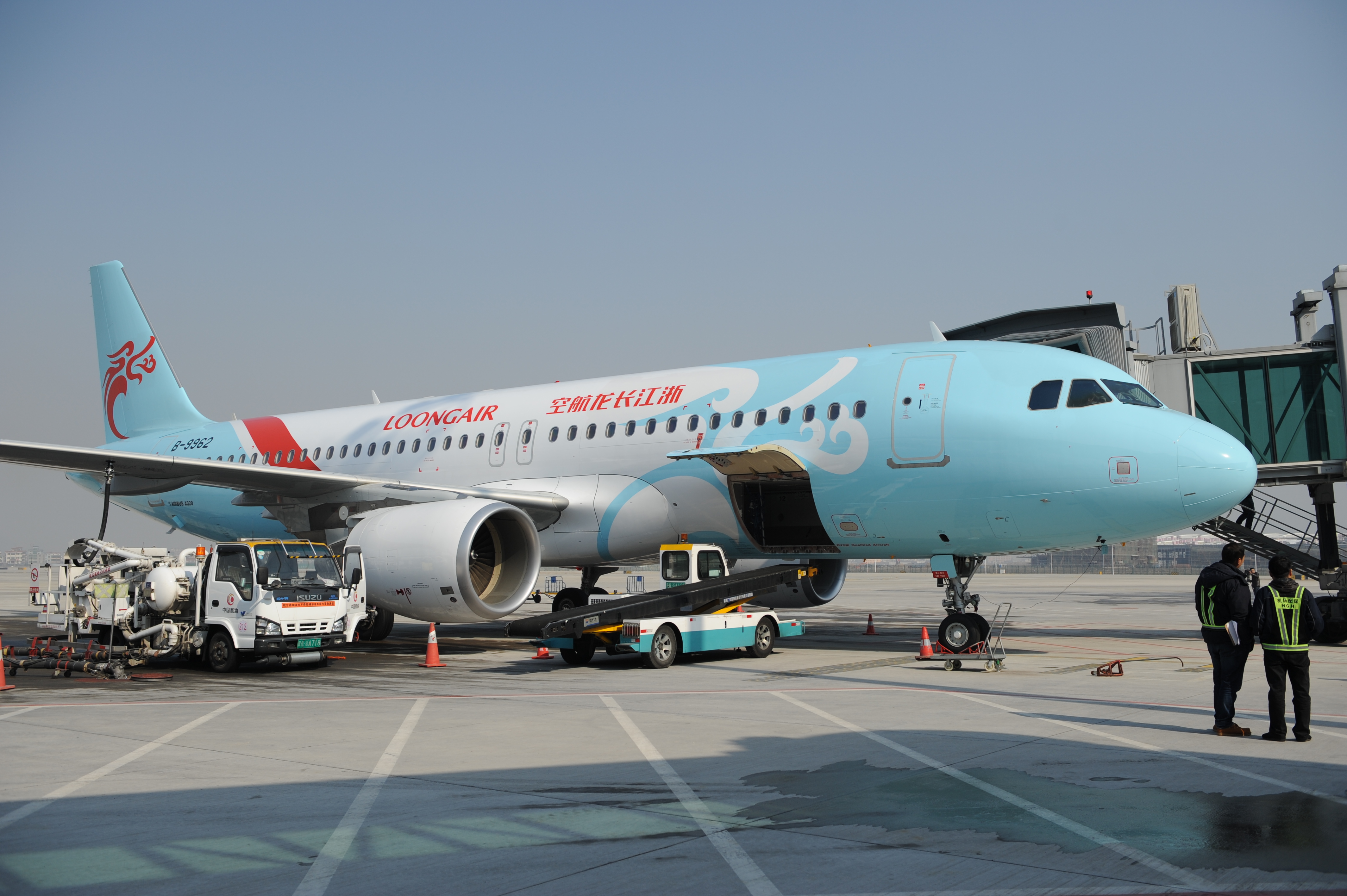 长龙航空客运首航 图来源长龙航空