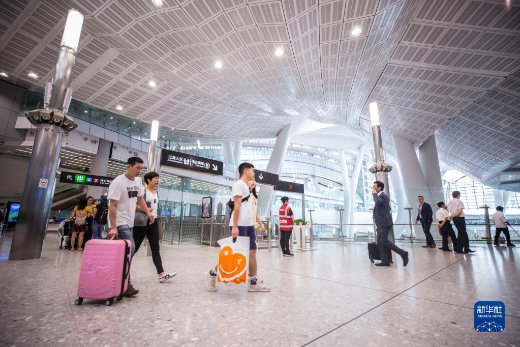 这是广深港高铁香港西九龙站（2019年9月23日摄）。新华社记者 卢烨 摄