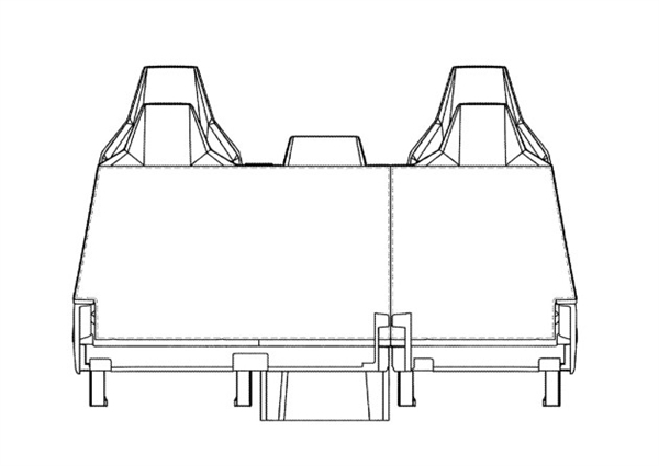 前排可坐三个人 特斯拉提交首款纯电皮卡折叠座椅专利