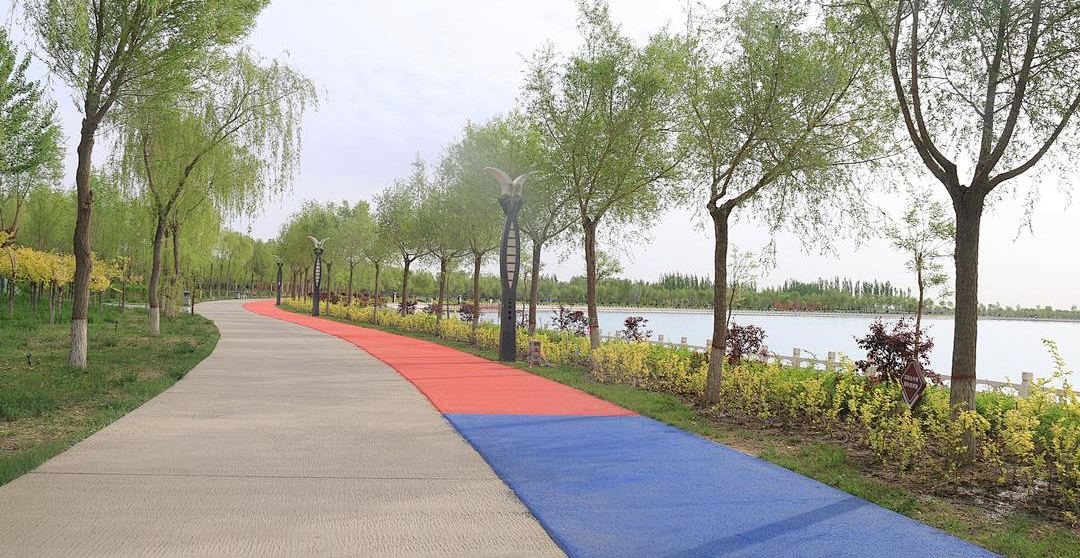 酒泉锦玉公园健走步道6月中旬投用__凤凰网