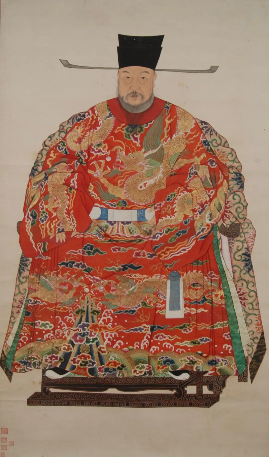 王鏊像 佚名 纸本设色  161.6 cm&times;96.1cm 清 南京博物院藏