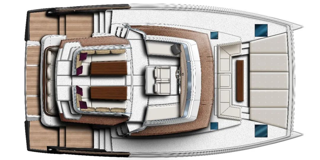 法国13米长的双体游艇,bali 4.3 my动力双体游艇
