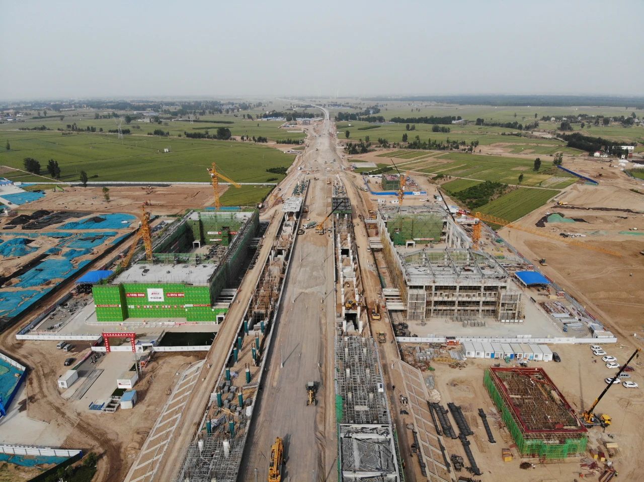 郑济高铁滑县站雨棚最新进展来了