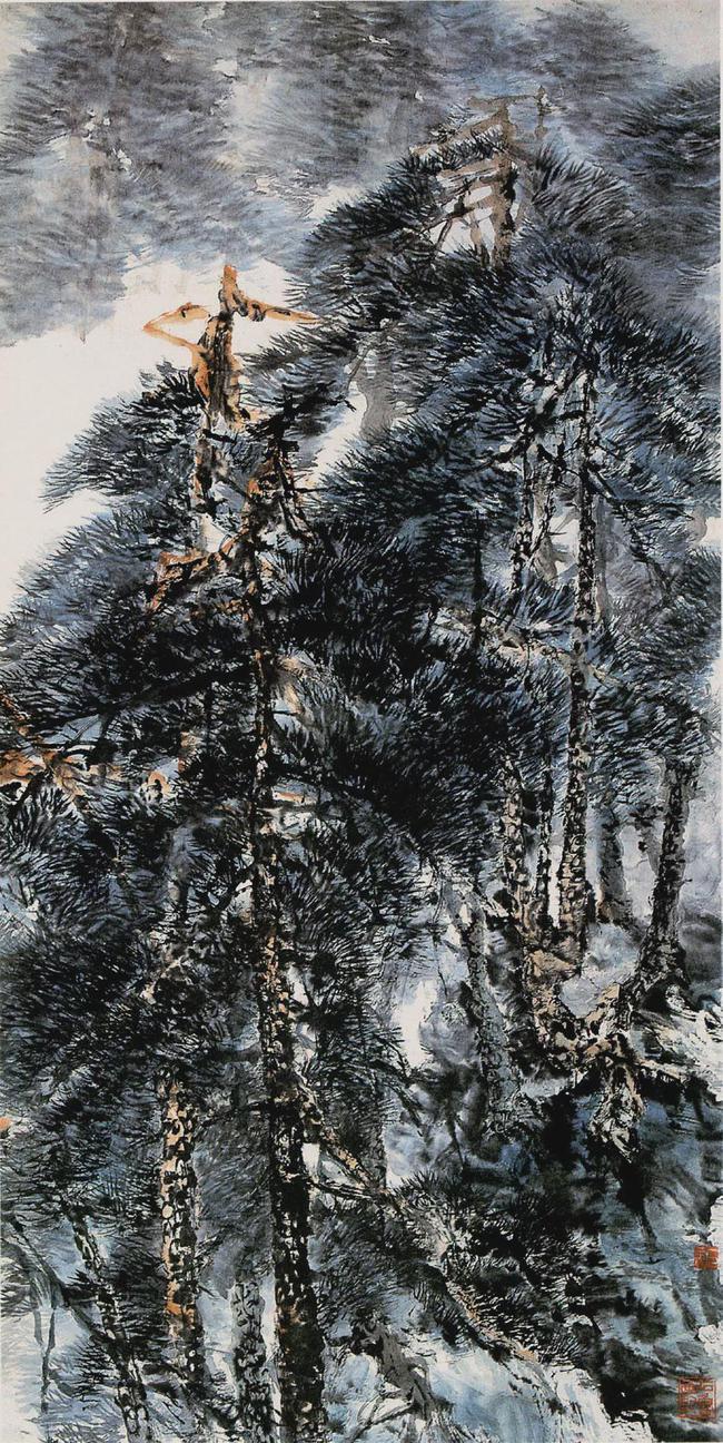 石鲁谈艺:画有笔墨则思想活,无笔墨则思想死