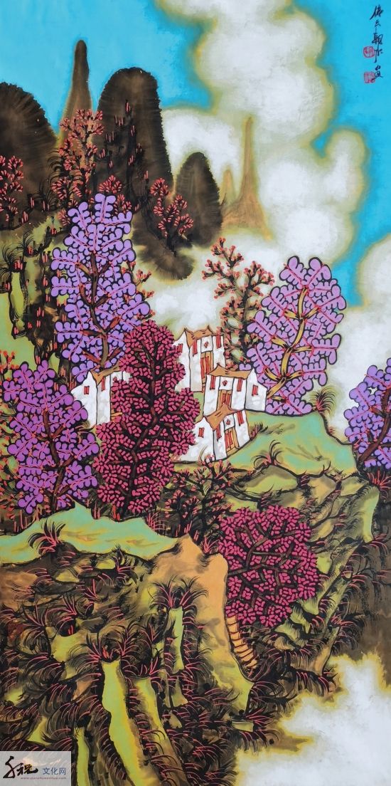 梦幻色彩,现代风神——著名画家胡朝水重彩世界艺术沙龙