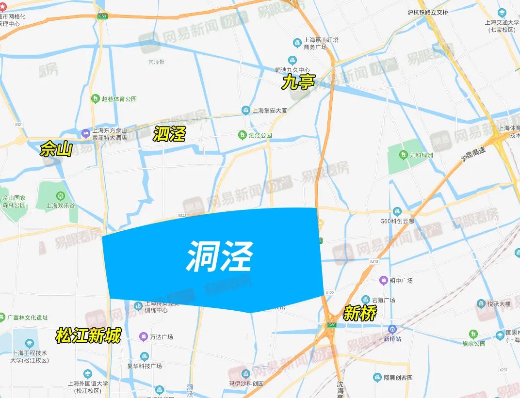 洞泾镇地图图片