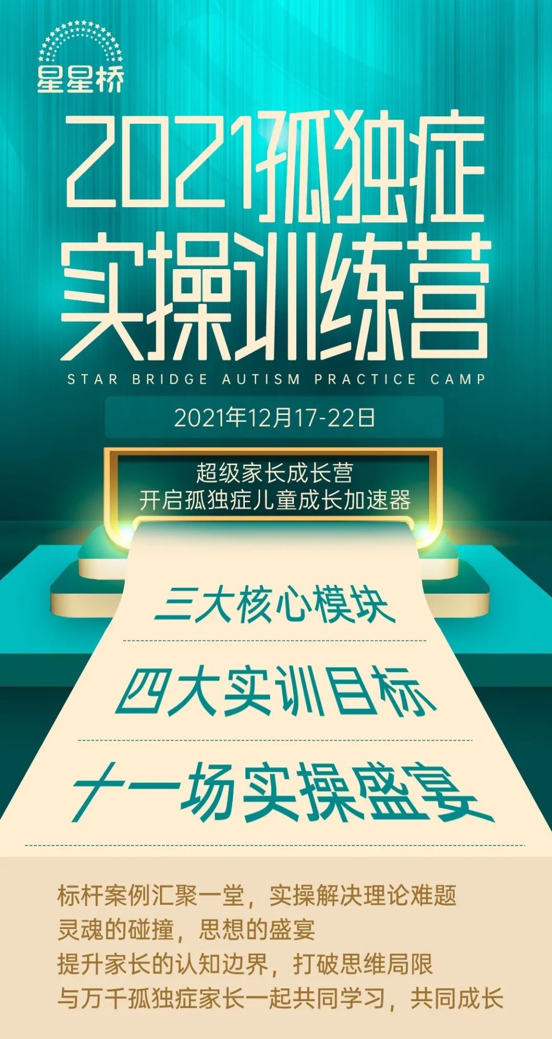 星星桥2021孤独症实操训练营圆满落幕！