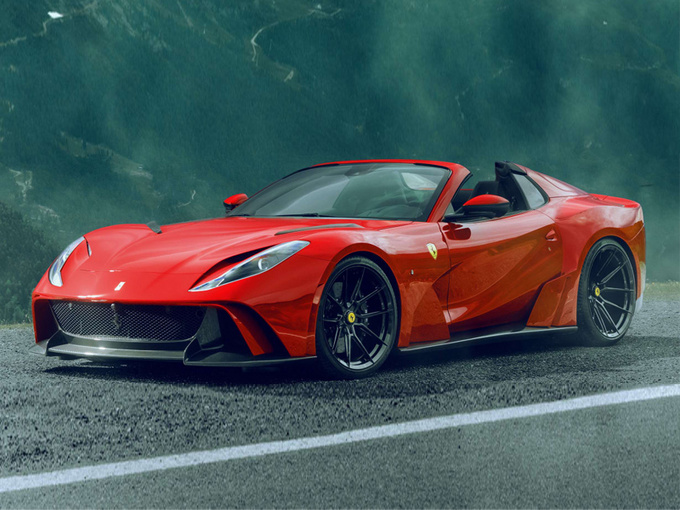 法拉利812改装版亮相搭宽体套件/v12引擎再升级-图1