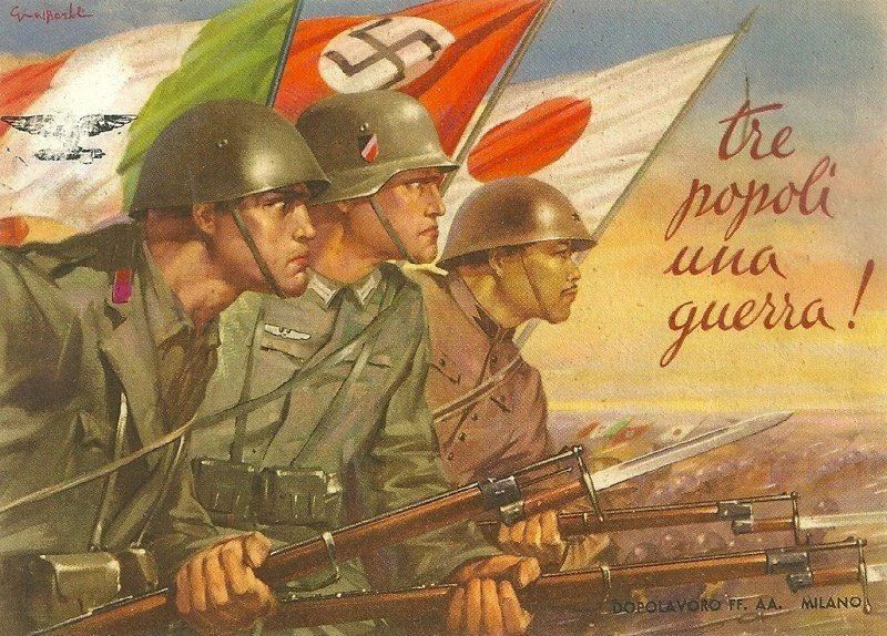 地中海豪情二战中的法西斯意大利宣传海报