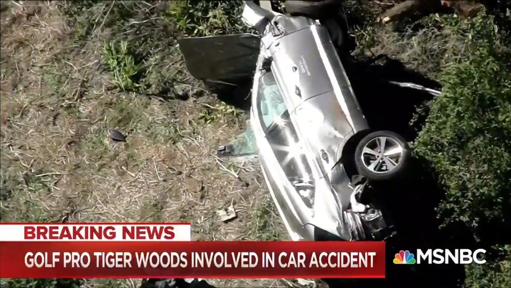 警方：伍兹车祸恐因超速，没刹车撞树翻滚多圈