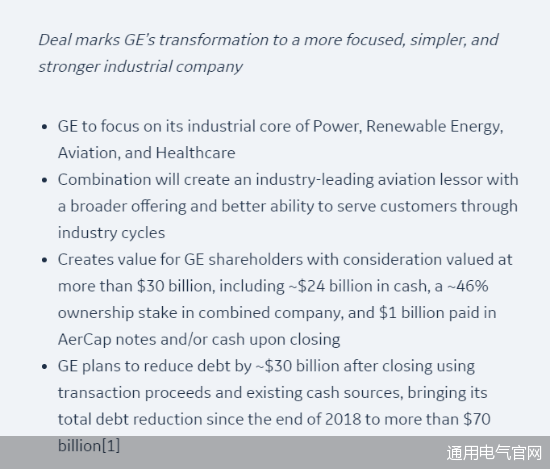 出售航空租赁业务 通用电气重组再下狠手