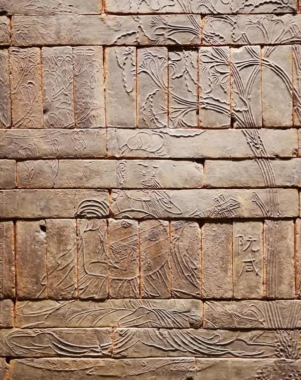 南京博物院藏六朝竹林七贤砖画 (注:非故宫此展展品)