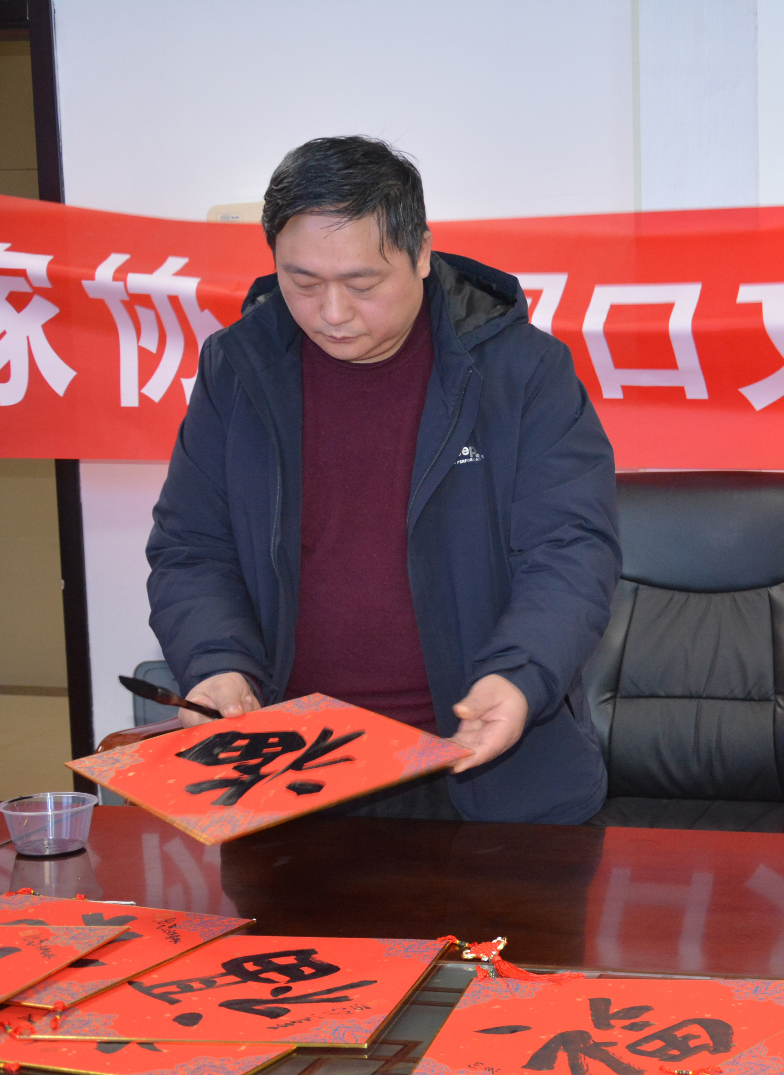 情系白衣天使,书协新春送福—周口书协"同心抗疫迎春送福"活动