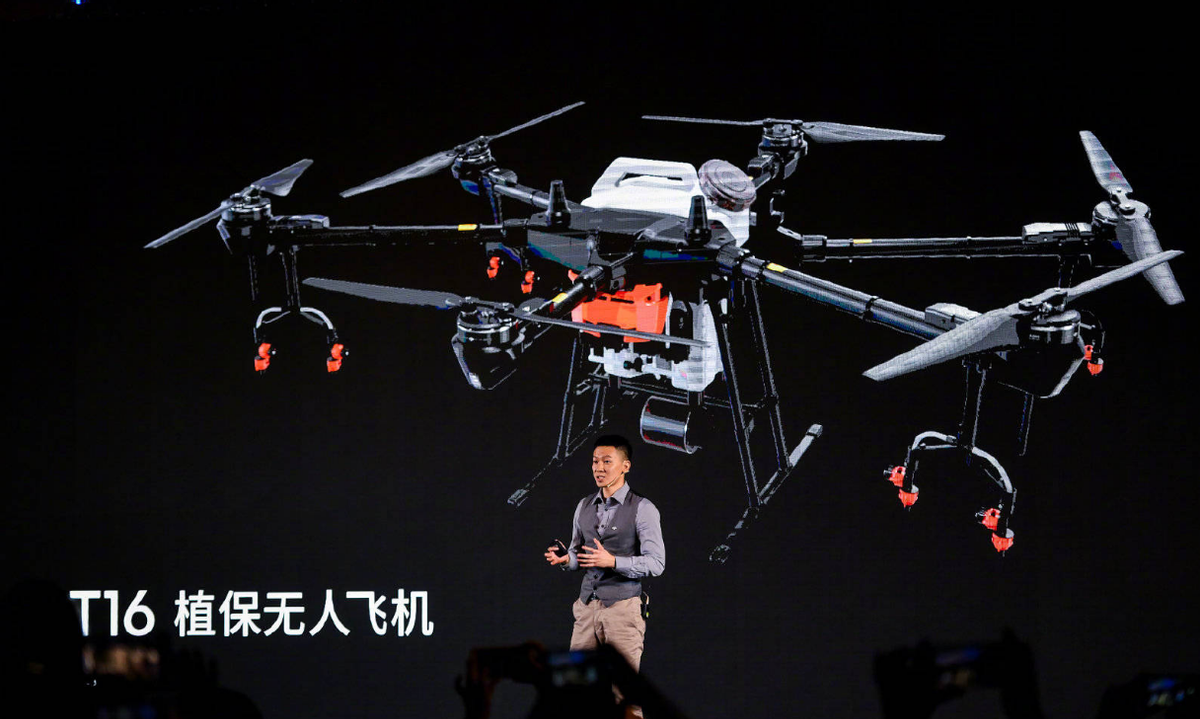 领先智能配置加持根据发布会的信息来看,此番推出的大疆t16植保无人