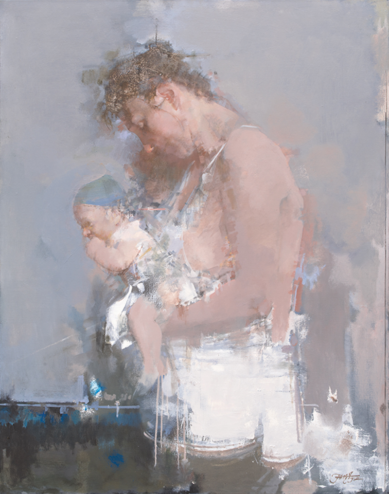 《小青鸟NO.2》布面油画140×108cm 2014年