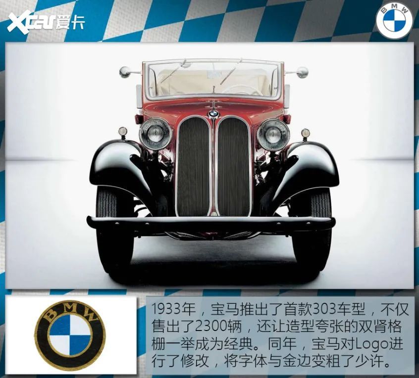 宝马logo演变史嘘别再说蓝天白云了