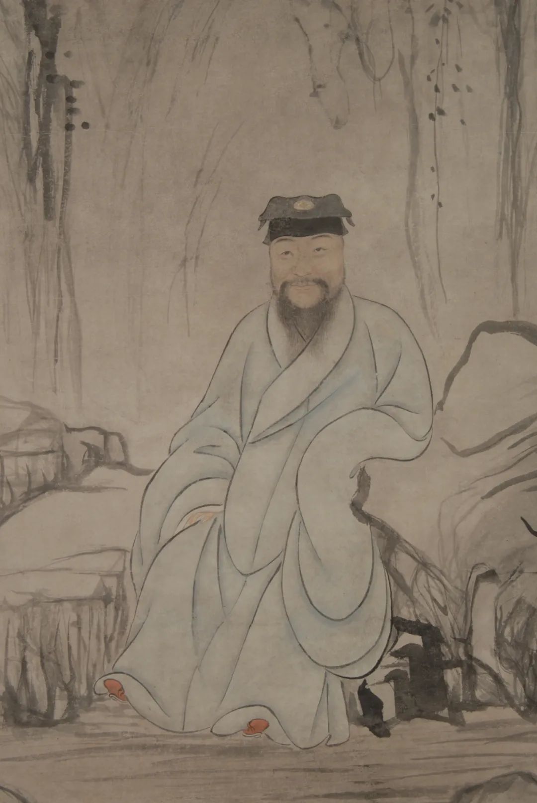 顾梦游像 曾鲸 纸本设色  105cm&times;45cm 明 南京博物院藏