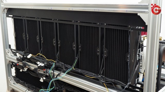 造价25万10卡rtx3090水冷矿机细节展示