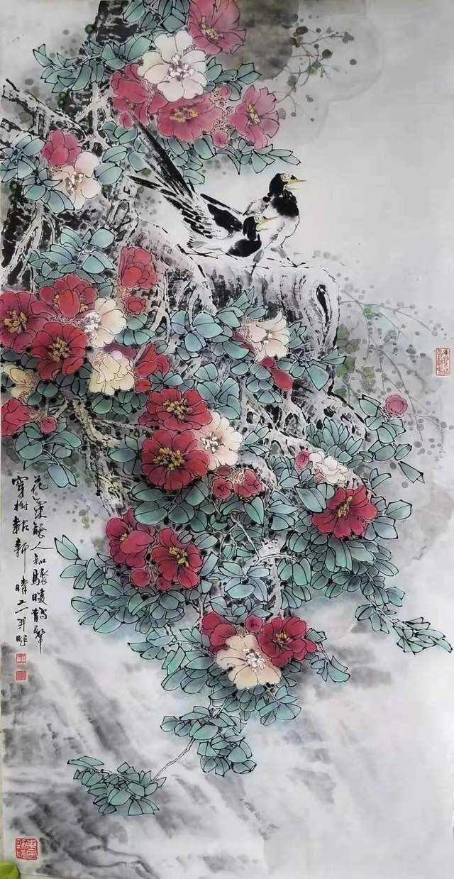 书画南北方一一无锡花鸟画研究会迎建党百年绘画作品展