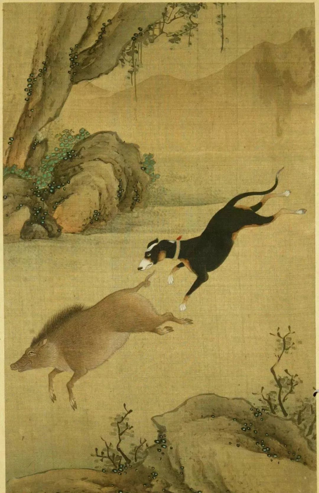 十犬图册罕见书画合璧之作