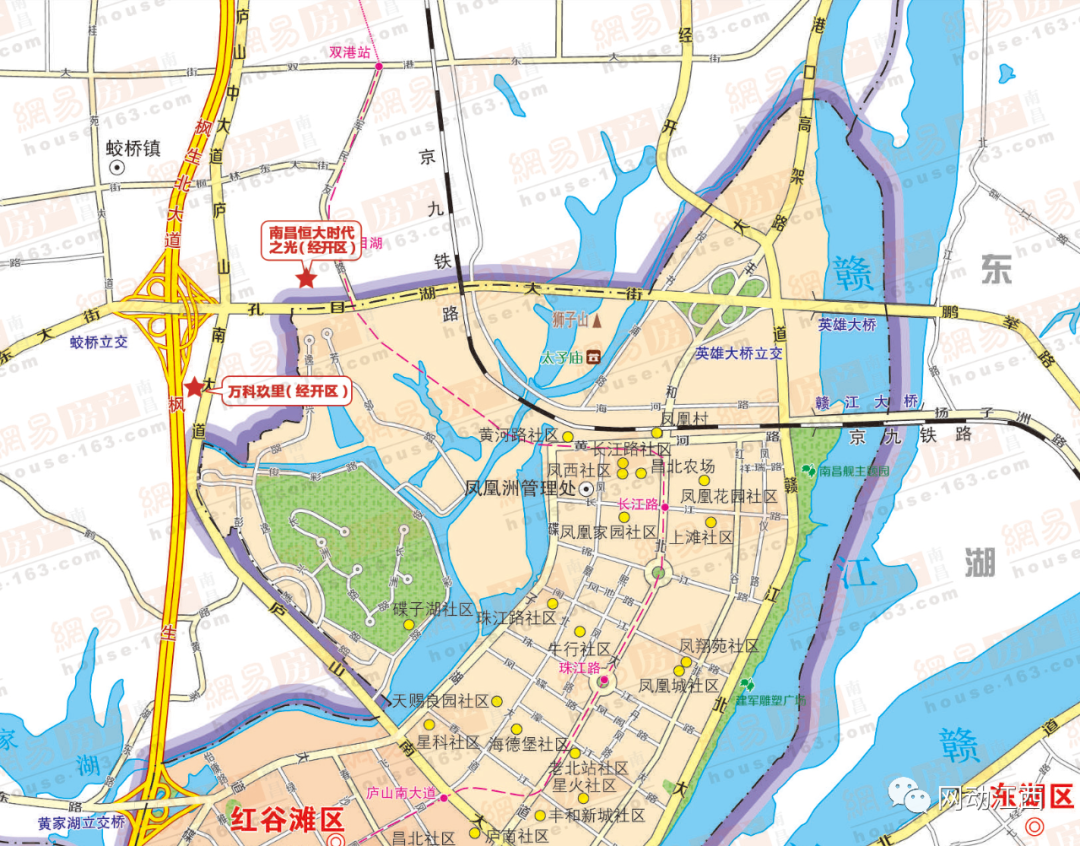 红谷滩新区地图图片