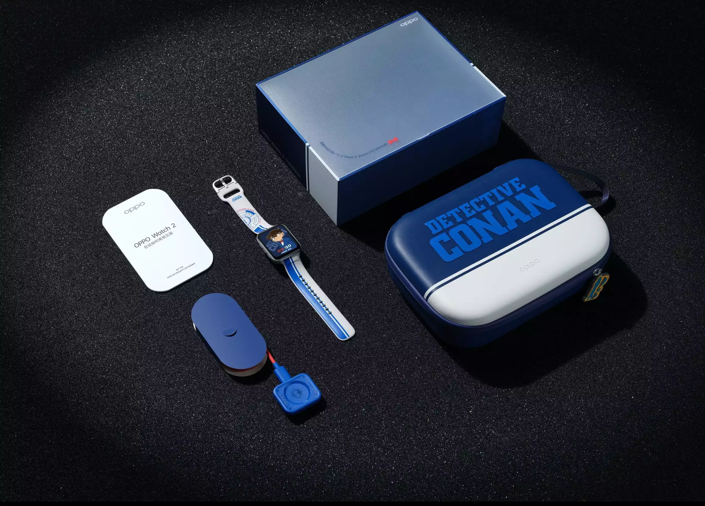 安卓表皇 柯南定制!oppo watch2柯南限定版有内味了,细节满亮点