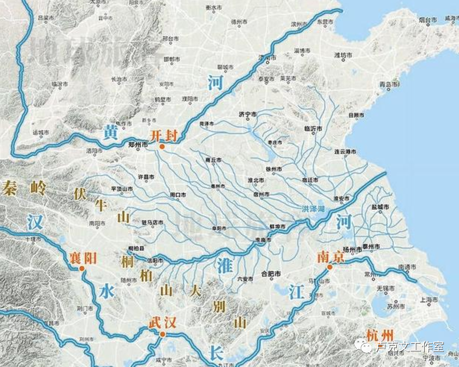 淮河与长江同样也贯穿了江苏 地理对人的影响无处不在,只是平常人没有