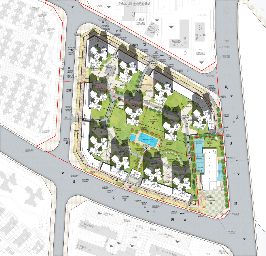 总规修改设计说明龙光城七期原规划总平面图