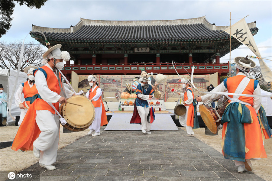 迎接立春!韩国济州传统艺术表演祈福春天
