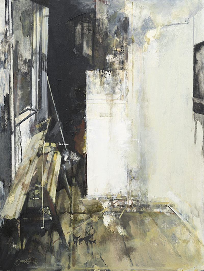 《舅舅家的老房子》布面油画83×63cm 2021年