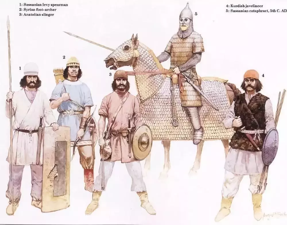 萨珊波斯是最早大量为具装骑兵配备锁子甲的帝国