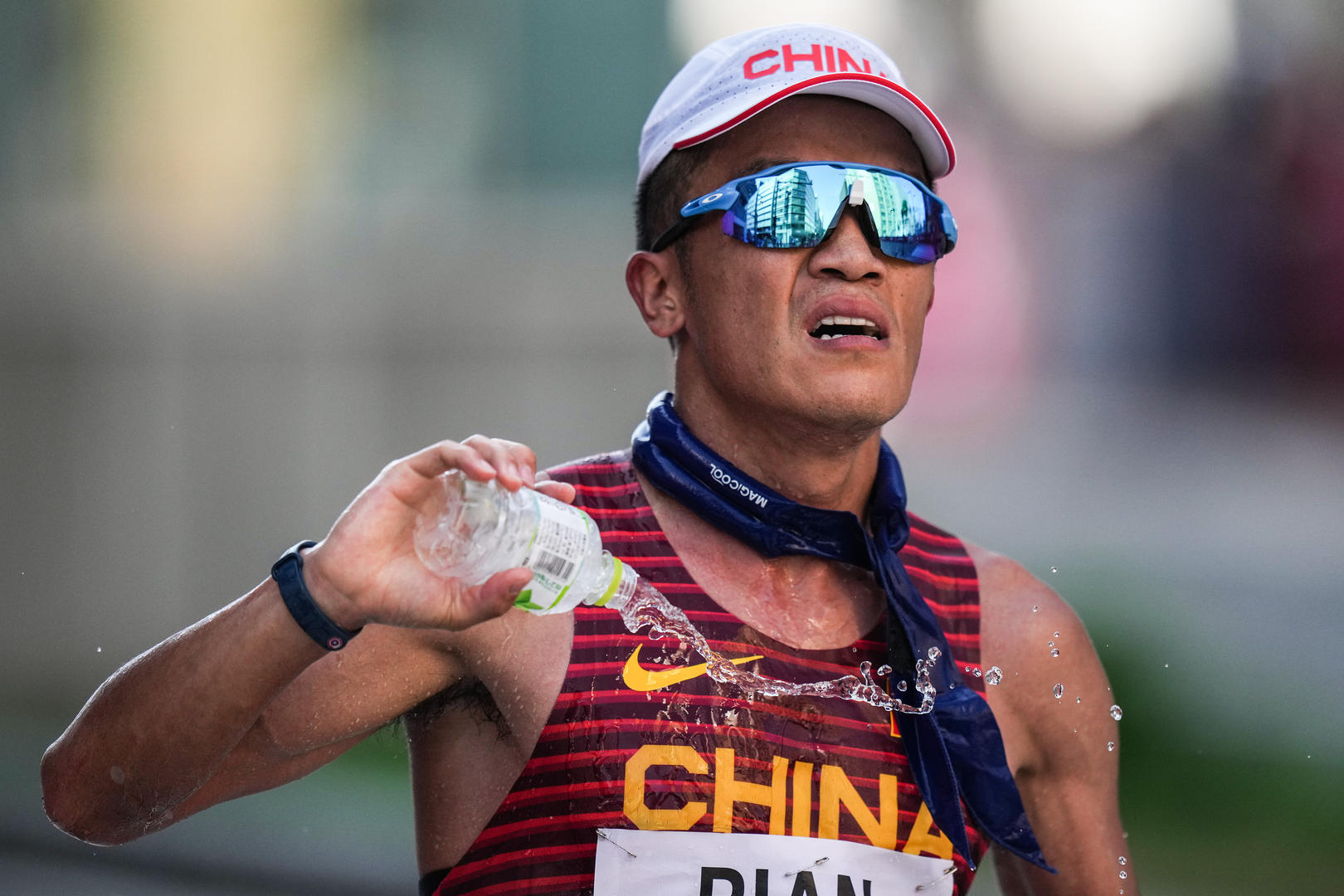 8月6日，边通达出战东京奥运会男子50公里竞走比赛 图据视觉中国