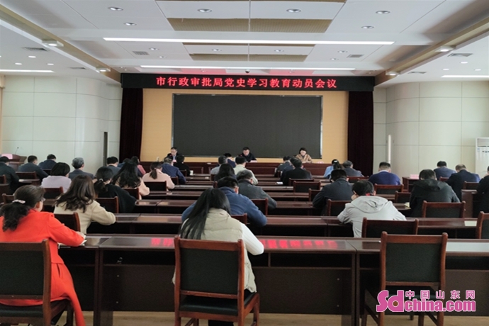 东营市行政审批局召开党史学习教育动员大会