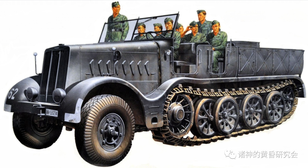 钢铁半人马二战德军无装甲半履带车辆全览