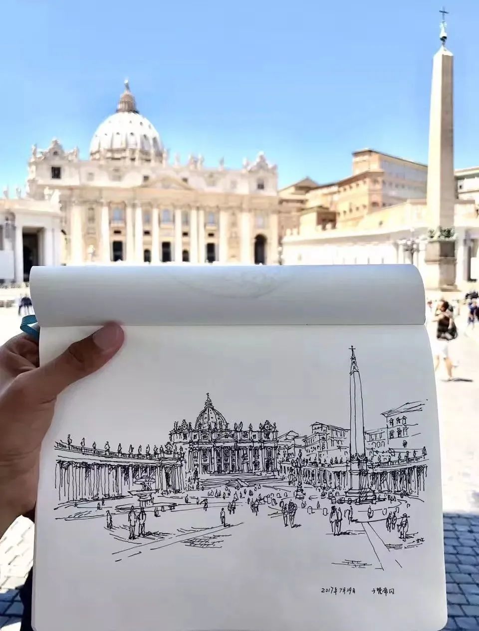圣彼得广场    史伦手绘