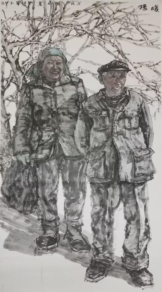 《敦煌(老人)》68x68cm