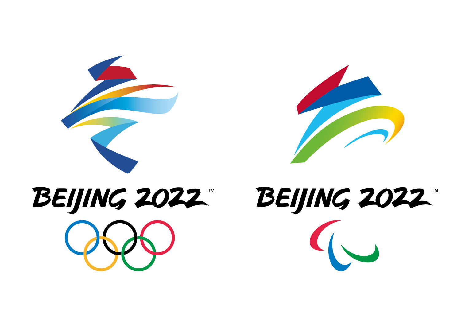 北京冬奥会和冬残奥会会徽。新华社发（北京冬奥组委供图）