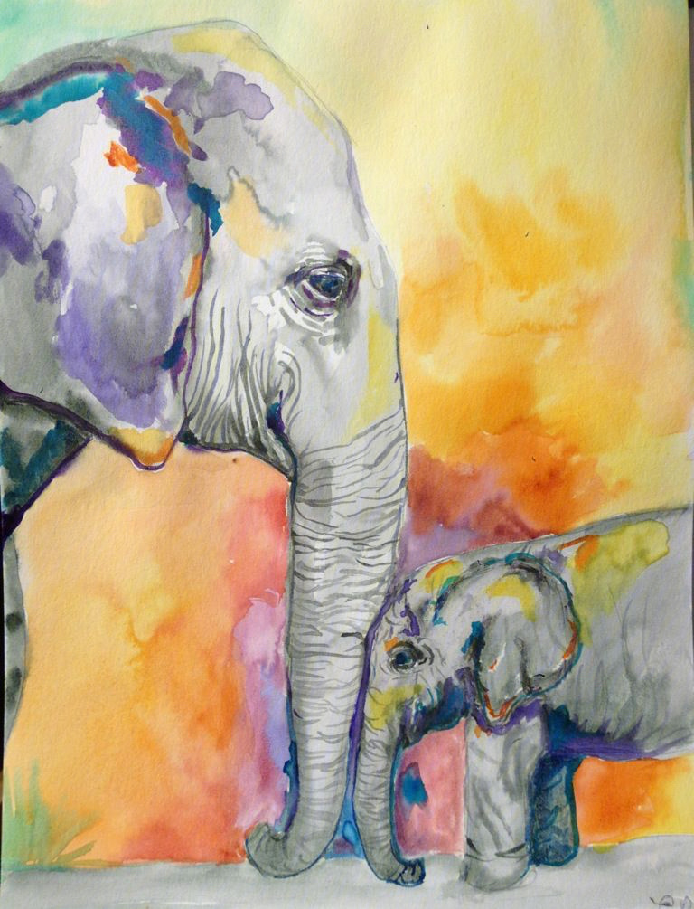 【素材】大象迁移绘画参考