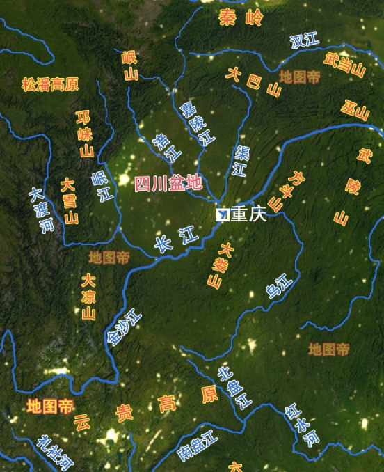 地理位置非常重要,自古是成都的东面门户,重庆北有大巴山,南有大娄山